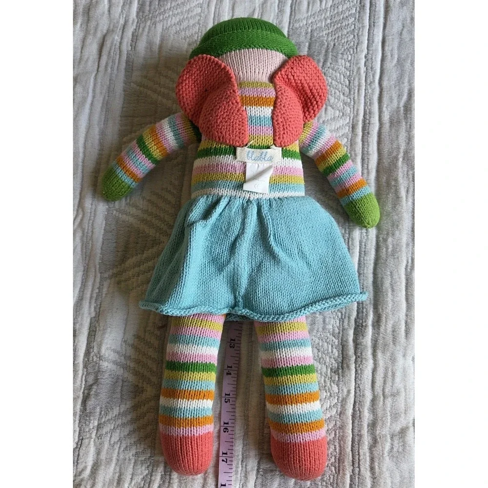 Blabla Kids‎ Knit Doll Striped Dress Handmade Peru Cotton 19